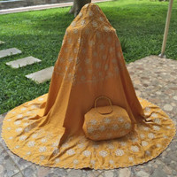 MUKENA BORDIR NIKEN SAKURA PREMIUM/MUKENA LEBARAN SATIN BORDIR TASIK