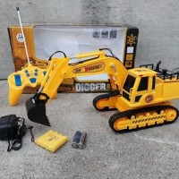 Mainan rc truck alat berat mobil remote control excavator truk digger
