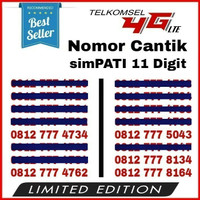 Jual Perdana Simpati 11 Digit TRIPLE 777 / Nomor Cantik Telkomsel 4G LTE Murah