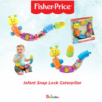 Fisher Price 6 Activity Beads Infant Snap Lock Caterpillar-Mainan Anak