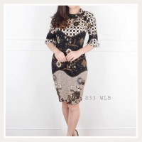 dress tunik batik wanita modern bagus modis DRESS ATASAN BLOUSE BAJU