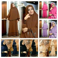 EXCLUSIVE BAJU MUSLIM ELLA SYARI GAMIS MURAH BERKULITAS DI ONLEN JKT