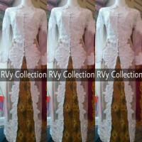 BAJU MUSLIM Abaya Set Kebaya Abaya Akad Nikah Muslim RVy Collection