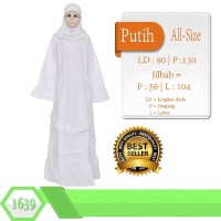 Baju Anak Baju gamis anak tanggung/remaja warna putih