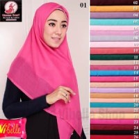 Hijab Jilbab Kerudung Segi empat Paris Umama Warna Polo Limited