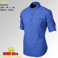 KOKO TERBARU - Baju Pria Slimfit Casual Santai lebaran Ramadha