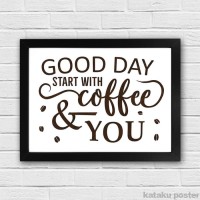 Jual Hiasan Dinding / Poster Quote Kopi Murah