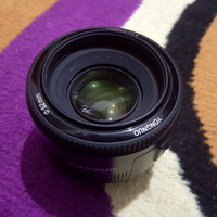 Lensa fix Yongnuo 50mm F1.8 for DSLR Canon mantap Bokehnya