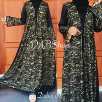 Jual Abaya / Gamis Dress Dubai 097 Bahan Maxmara Murah