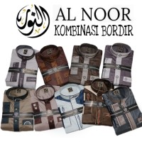 Jual Jubah Pria Ikhwan ALNOOR (Gamis Al Noor Premium Corak Kombinasi Murah) Murah