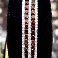 PROMO Gelang Mewah ASLI EMAS 18k 75% Full Berlian Natural Diamond ZX4