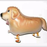 Jual PROMO Balon foil air walker dog coklat anjing coklat IOS Murah
