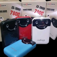MURAH POWER BANK J3 7800mAh ADVANCE ORIGINAL PB SMILE 7800 mAh POWERB