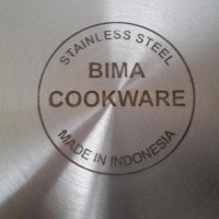 BIMA Panci Stainless Saucepot 24 cm & Steamer kukusan 24cm