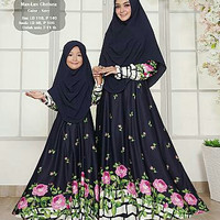 BAJU MUSLIM DRESS gamis couple ibu dan anak / gamis couple muslim