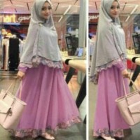 BAJU MUSLIM DRESS syafina gamis maxi syari baju muslim remaja wanita