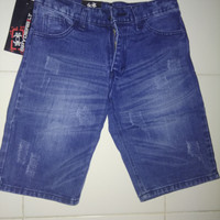 Celana pendek jeans levis spyderbilt ripped sobek size 27-32