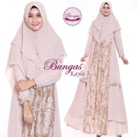 Gamis Syari Brokat Kayla 3 by Bungas. Dress Pesta. Kebaya. Baju Muslim
