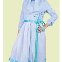 Baju Muslim Anak Koko Pakistan Gamis Dress Mukena Wanita Pria Biru