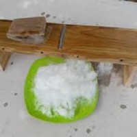 Papan kayu serutan es kepal alat serut ice shaver crusher penghancur