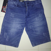 Celana pendek jeans levis dewasa spyderbilt ripped size 27-32