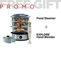 Jual RH FOOD STEAMER FREE EXPLORE HAND BLENDER Murah