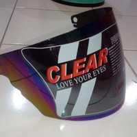 KACA HELM BMC(SUNCITY, TOURING, 380, X-BIKER), HIU, MAZ SURFER pelangi