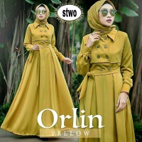 Baju Muslim Wanita Orlin Dress trendy gamis cantik stylis