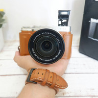 Kamera mirrorless fujifilm xa2 brown bukan dslr nikon canon sony