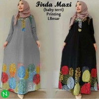 L4422 Firda Maxi Gamis Busana Muslim Wanita Syari Jepang Jumbo Model