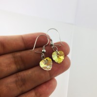 anting hati kristal swarovski ASLI ORI