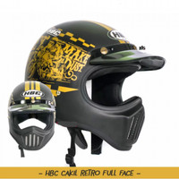 Helm HBC Cakil Retro Hitam Bkn INK KYT MDS BOGO NHK