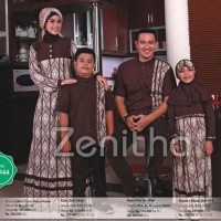 Diskon Seragam Muslim Keluarga Zn 244 - Baju Muslim Keluarga Komplit
