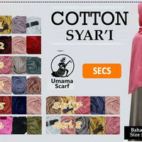 Jilbab Segiempat Saudia Syari Umama Segiempat Hijab katun Jumbo SSJS
