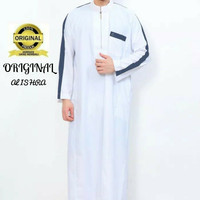 Jual JUBAH AL-ISHRA PRIA (BARANG ORI+) IMPORT,JUBAH GAMIS PUTIH (SPECIAL) Murah