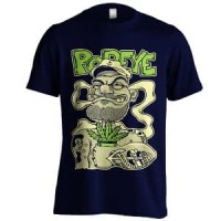 Kaos Popeye C01 Navy Biru Dongker Ukuran S M L XL XXL Baju Distro