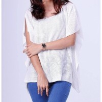 Baju casual wanita/Busana Muslim WanitaGarsel GHN 0273 PUTIH