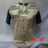 Baju Muslim Pria Dewasa Baju Koko Lengan Pendek Tanah Abang KWV 063 Mu