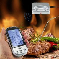 Termometer Digital Wireless Oven BBQ Grill Steak Alarm Probe Sensor