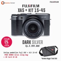 Promo Kamera Mirrorless Terlaris Fujifilm XA5 Dark Silver