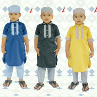 Jual Gamis Koko turki Pakistan Jubah anak pria laki baju muslim peci bayi Murah