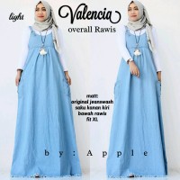 baju perempuan jumpsuit jeans dress gamis jumbo kain katun maxi dress