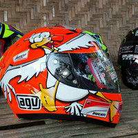 helm kyt vendetta airbrush moto gp rossi vr46 project46 iannone