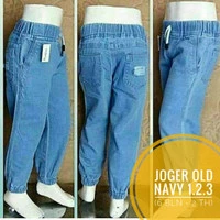 Celana Joger Denim/Softjeans Anak Olld Nevy size 1.2.3 (6 bln - 2 th)