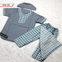 Jual SARKOCI TURKI ANAK KOTAK ABU/SARUNG KOKO PECI ANAK/BAJU KOKO ANAK Murah