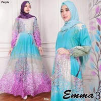 maxi emma gamis syari busana setelan kerja wanita muslim ( maxi aja