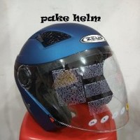 HELM ZEUS ZS 610 ZS610 SOLID BIRU DOFF DOUBLE VISOR Z 610 Z610 Diskon