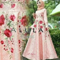 Gamis Pesta Lebaran 2018 / Gamis Wanita Modern / Baju Muslim Wanita -