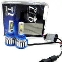 READY STOCK! T1 TURBO LED LAMPU UTAMA MOBIL H4 6000K GARANSI