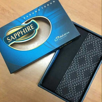 Sarung sapphire polos hitam songket